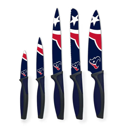 Juego Cuchillos NFL Set 5 Piezas Texans