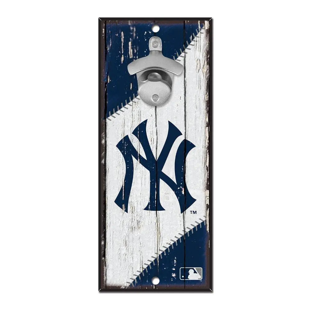 Letrero Madera Con Destapador Wincraft MLB Yankees