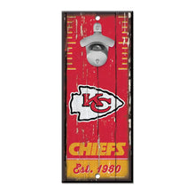 Letrero Madera Con Destapador Wincraft NFL Chiefs
