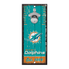 Letrero Madera Con Destapador Wincraft NFL Dolphins