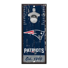 Letrero Madera Con Destapador Wincraft NFL Patriots
