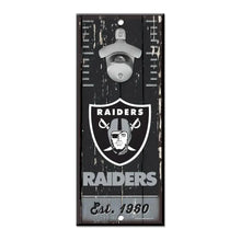 Letrero Madera Con Destapador Wincraft NFL Raiders