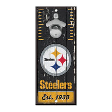 Letrero Madera Con Destapador Wincraft NFL Steelers