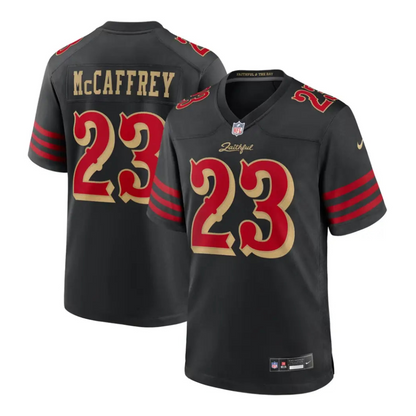 Jersey Nike NFL Game Rivalries 2025 Christian McCafrey #23 49ers