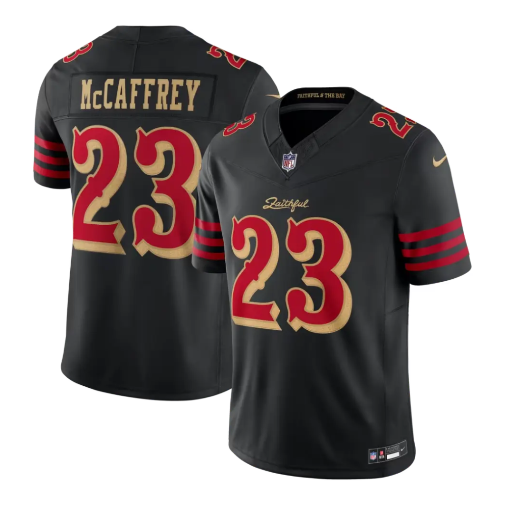 Jersey Nike NFL Limited Rivalries 2025 Christian Mccafrey #23 49ers