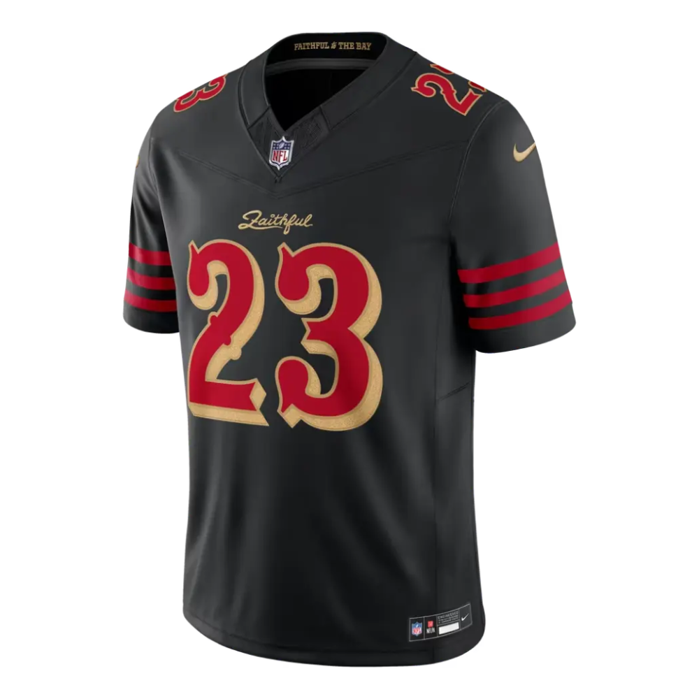 Jersey Nike NFL Limited Rivalries 2025 Christian Mccafrey #23 49ers