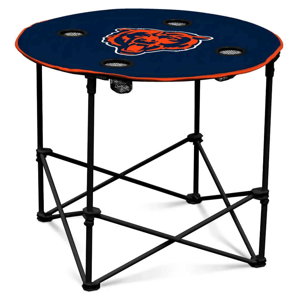 Mesa Plegable Redonda Logo NFL Bears