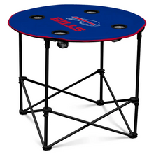 Mesa Plegable Redonda Logo NFL Bills
