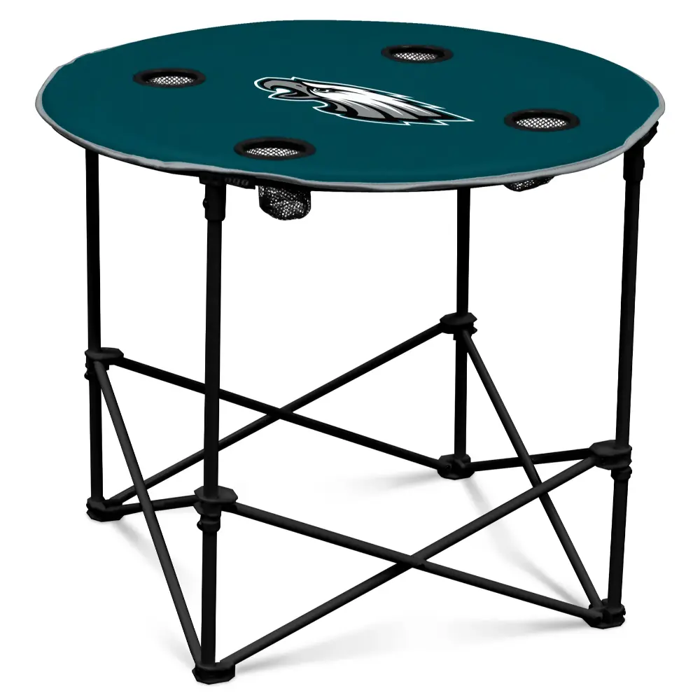Mesa Plegable Redonda Logo NFL Eagles