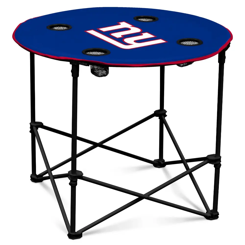 Mesa Plegable Redonda Logo NFL Giants