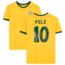 Jersey Amarilla Autografiada de la Selección de Brasil por Pelé