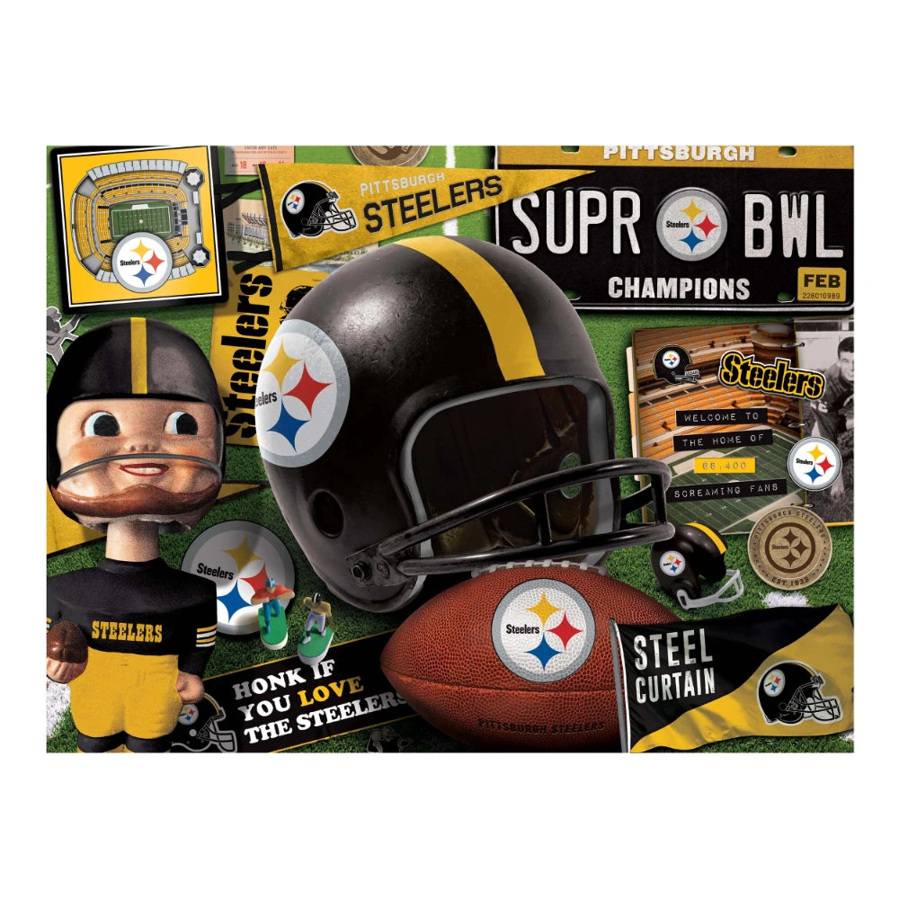 Rompecabezas YouTheFan NFL Retro Pittsburgh Steelers