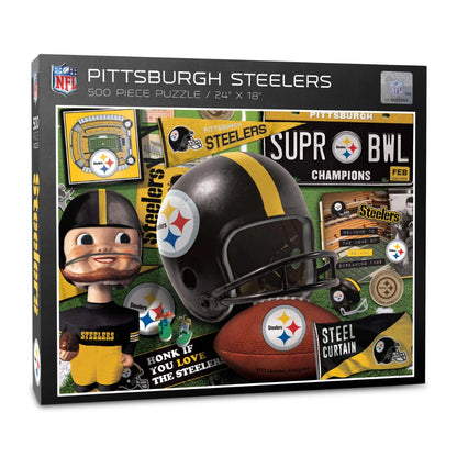 Rompecabezas YouTheFan NFL Retro Pittsburgh Steelers