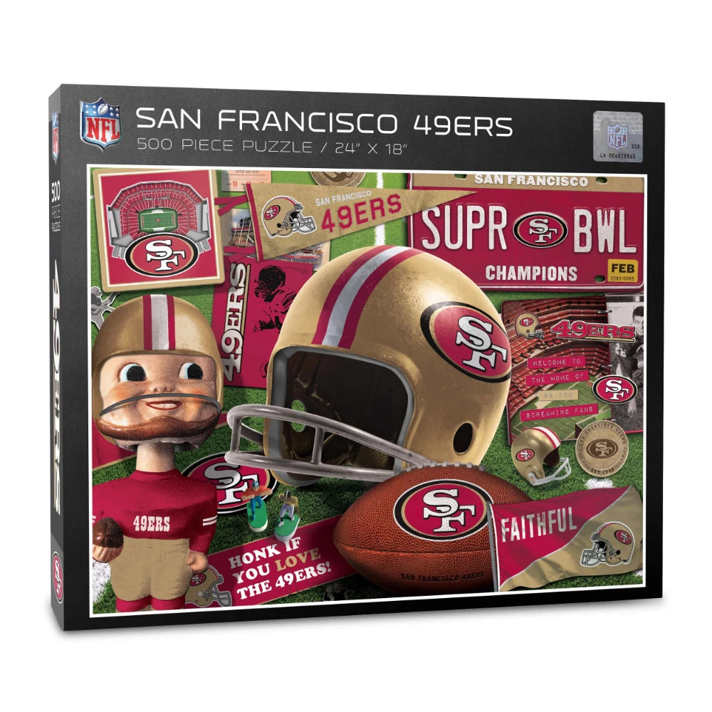 Rompecabezas YouTheFan NFL Retro San Francisco 49Ers