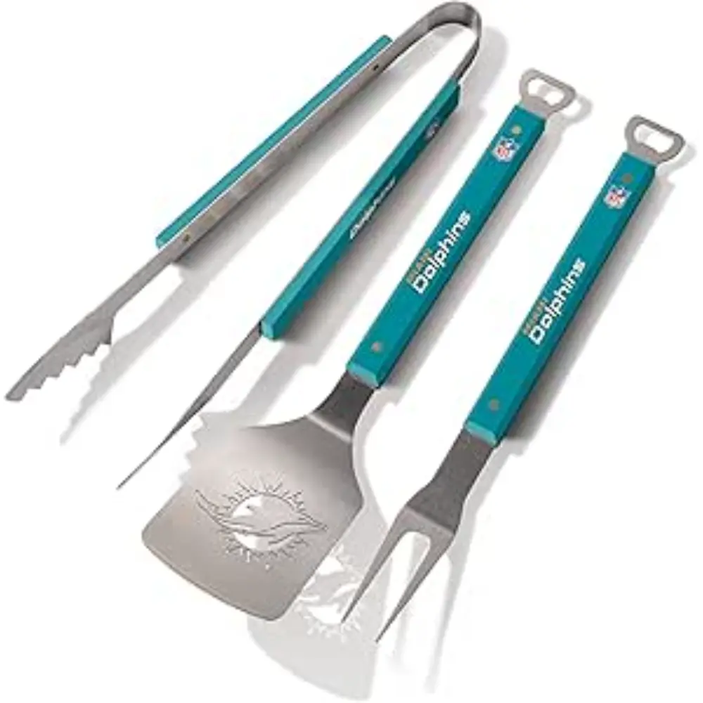 Set NFL 3 Pzas BBQ Spirit Series Dolphins