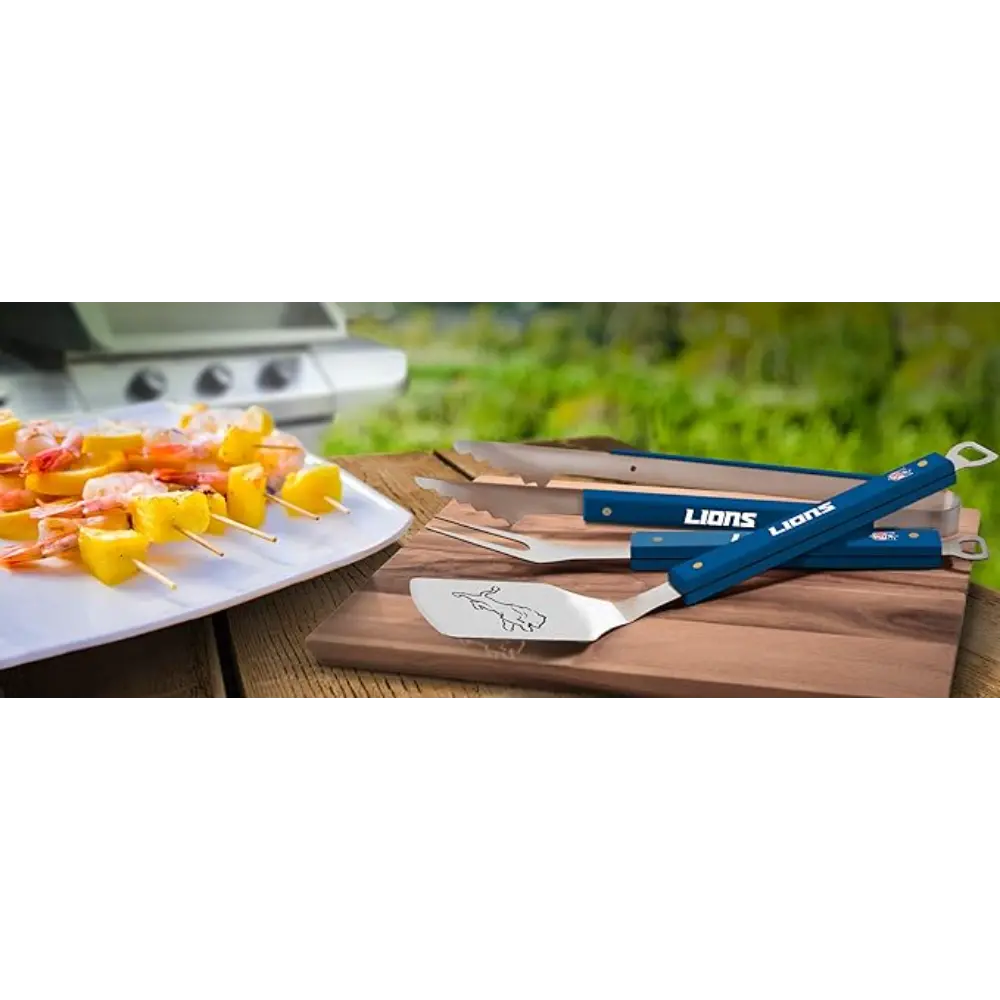 Set NFL 3 Pzas BBQ Spirit Series Lions