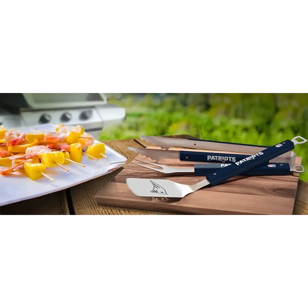 Set NFL 3 Pzas BBQ Spirit Series Patriots