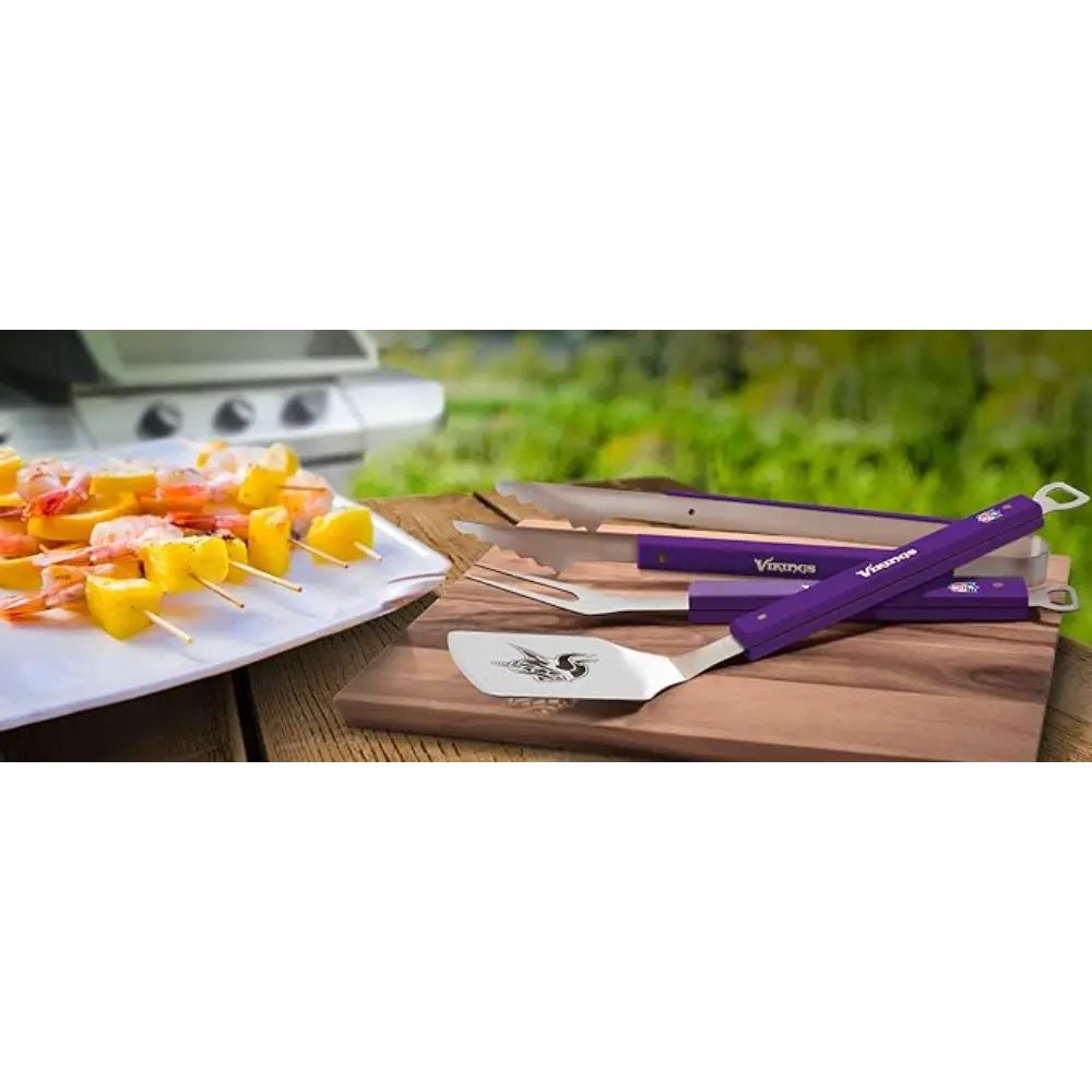 Set NFL 3 Pzas BBQ Spirit Series Vikings
