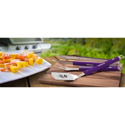 Set NFL 3 Pzas BBQ Spirit Series Vikings