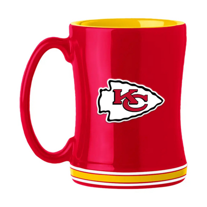 Taza NFL Relief Kansas City Chiefs 14 Oz