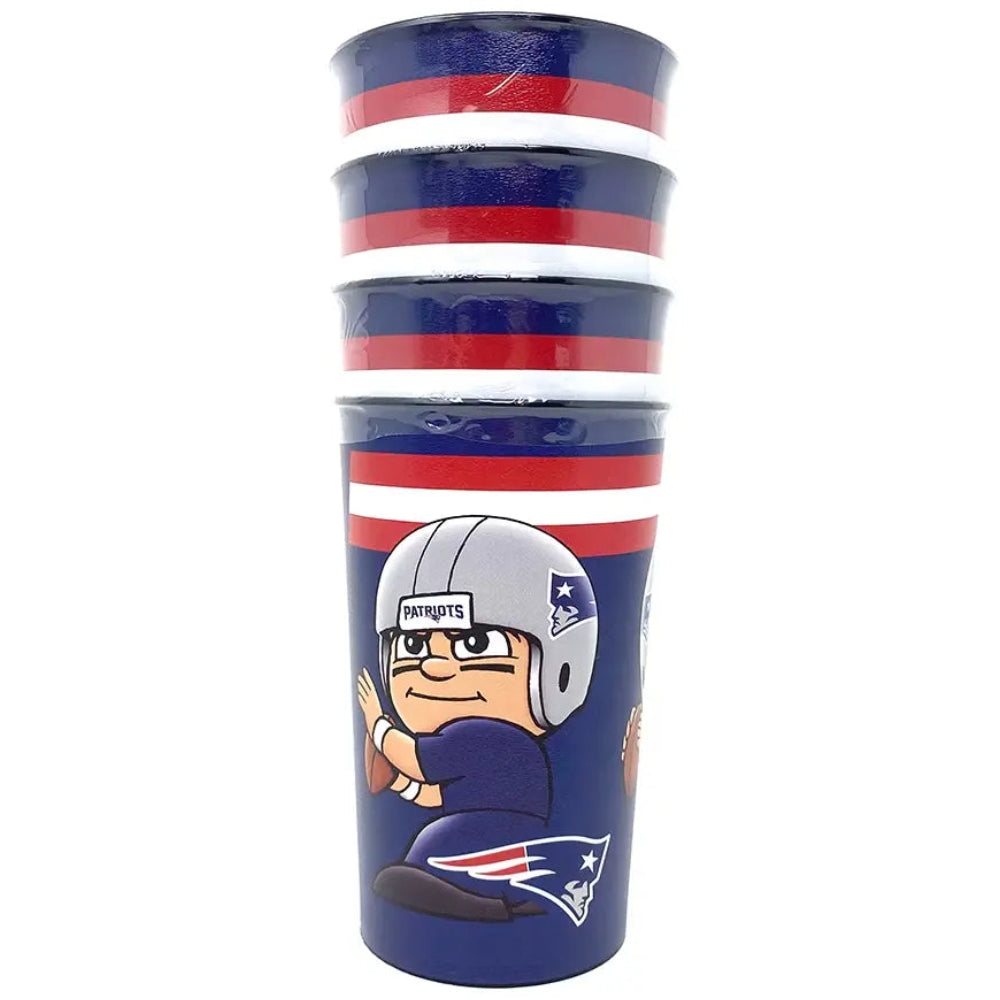Vaso NFL Party Cup 4 Pack 22 Oz Patriots