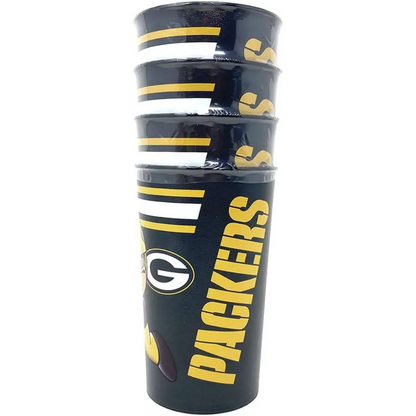 Vaso NFL Party Cup 4 Pack 22 Oz Packers