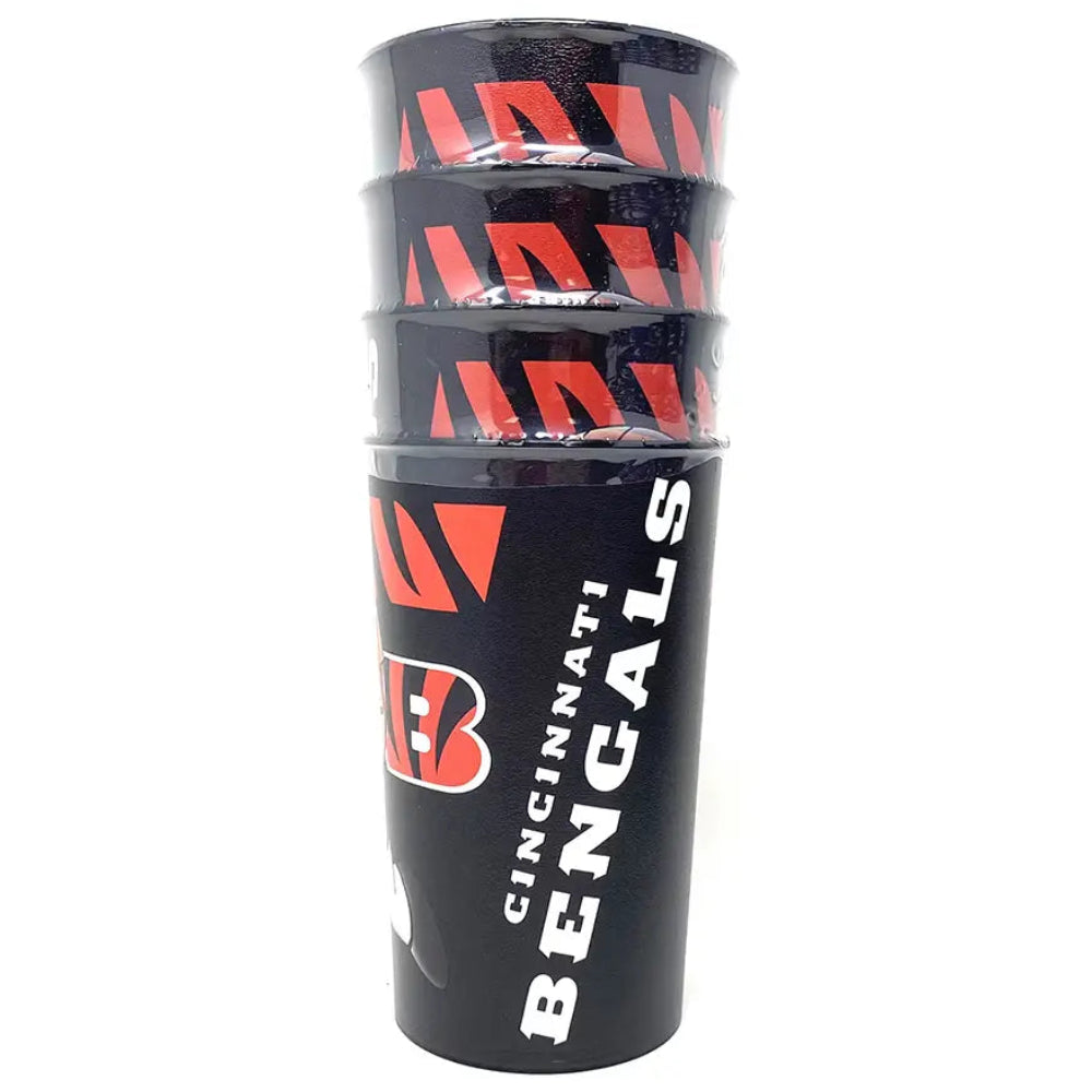 Vaso NFL Party Cup 4 Pack 22 Oz Bengals