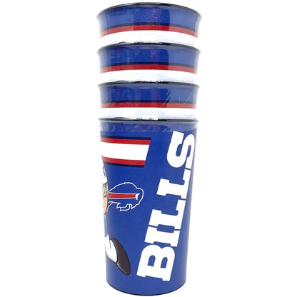 Vaso NFL Party Cup 4 Pack 22 Oz Bills