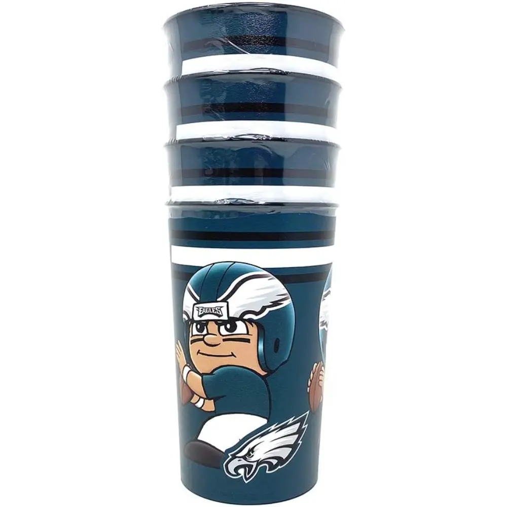 Vaso NFL Party Cup 4 Pack 22 Oz Eagles