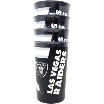Vaso NFL Party Cup 4 Pack 22 Oz Raiders