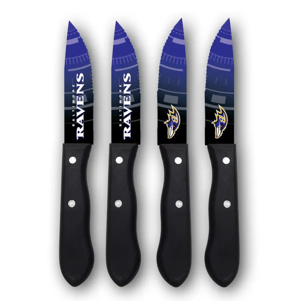 Juego Cuchillos NFL Set 4 Piezas Ravens