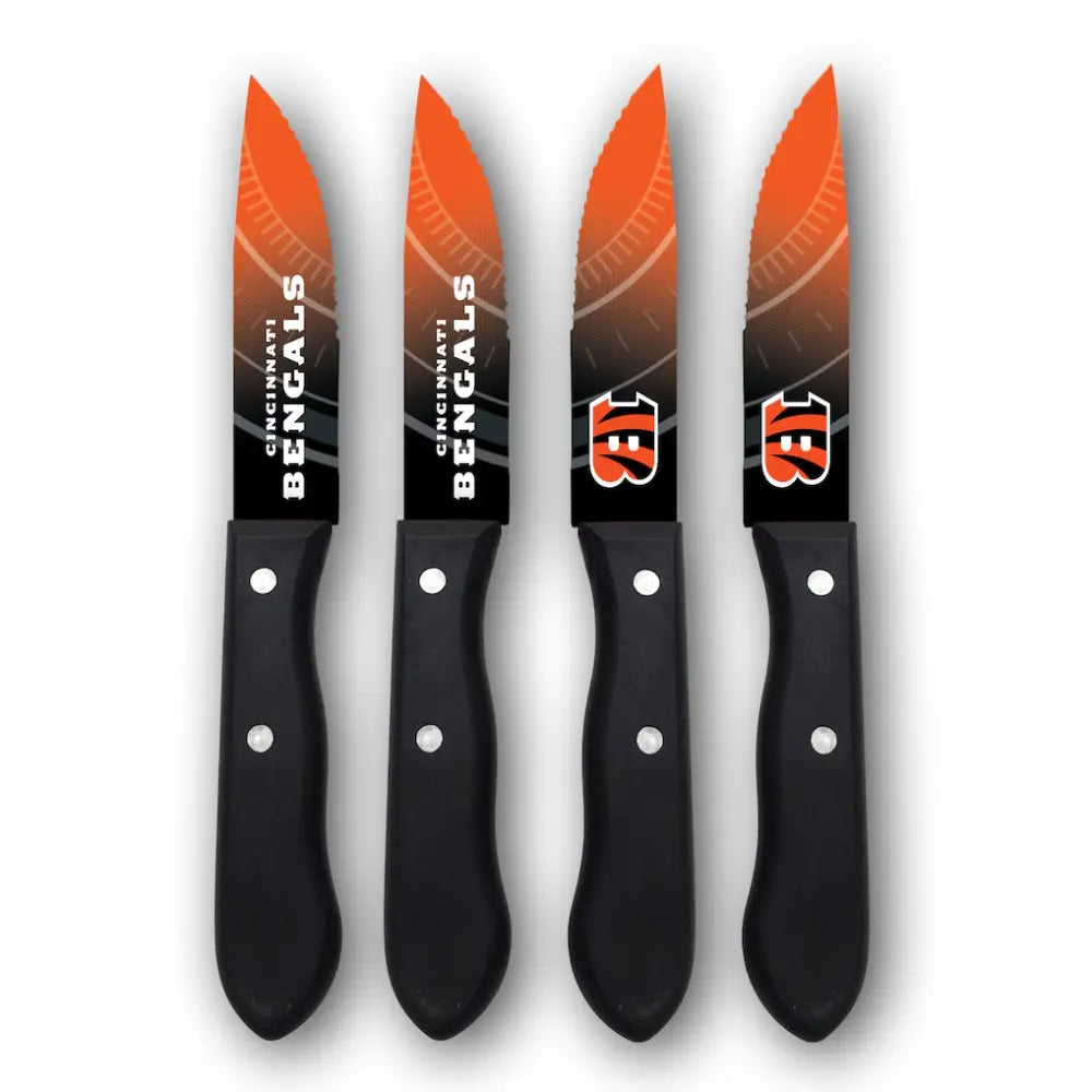 Juego Cuchillos NFL Set 4 Piezas Bengals