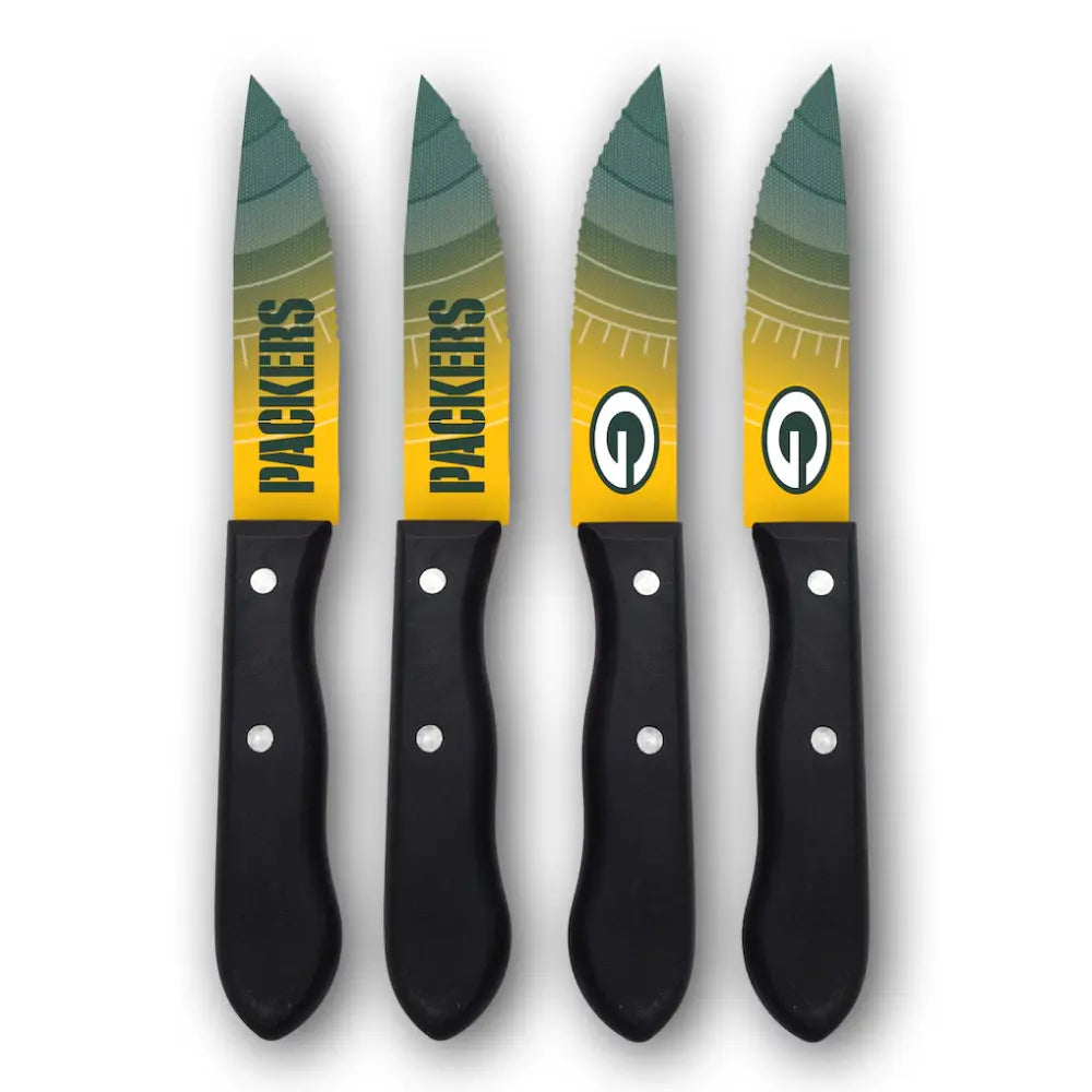 Juego Cuchillos NFL Set 4 Piezas Packers